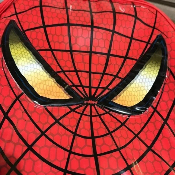 2011 Disney Marvel Spiderman Children Kids Hard Luggage Red Travel Bag Carry On - Picture 2 of 14